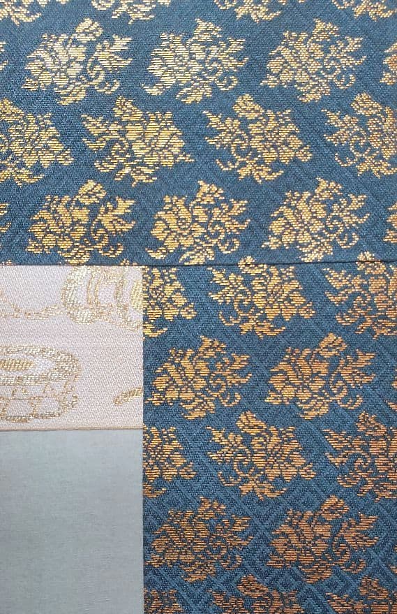 「松風」二井栄逸 掛軸 絹本肉筆 真筆保証 共箱付