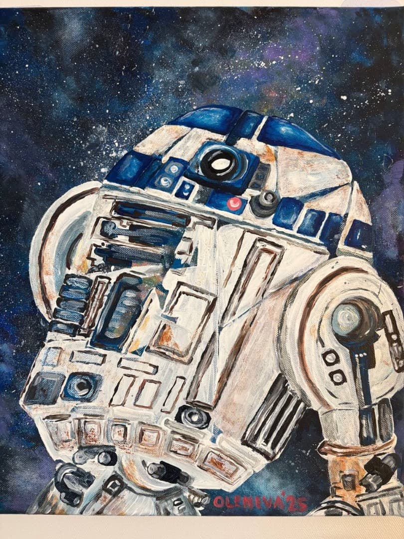 R2-D2 アクリル画