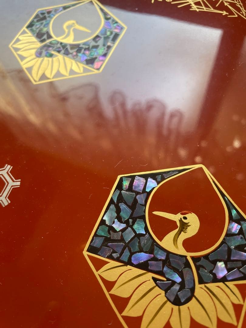 屠蘇器　お屠蘇セット　華やか　豪華　本漆塗り　桐箱　楽山　木製