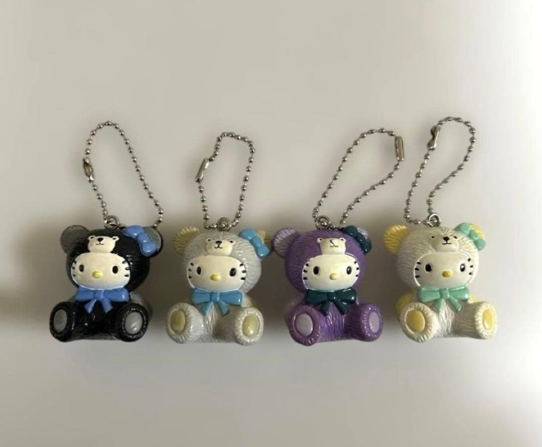 ① ハローキティ テディベアキティ　マスコットキーホルダー　希少レア