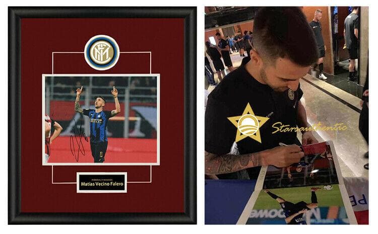 直筆サイン入り写真 マティアス・ベシーノ インターミラノ SA鑑定済