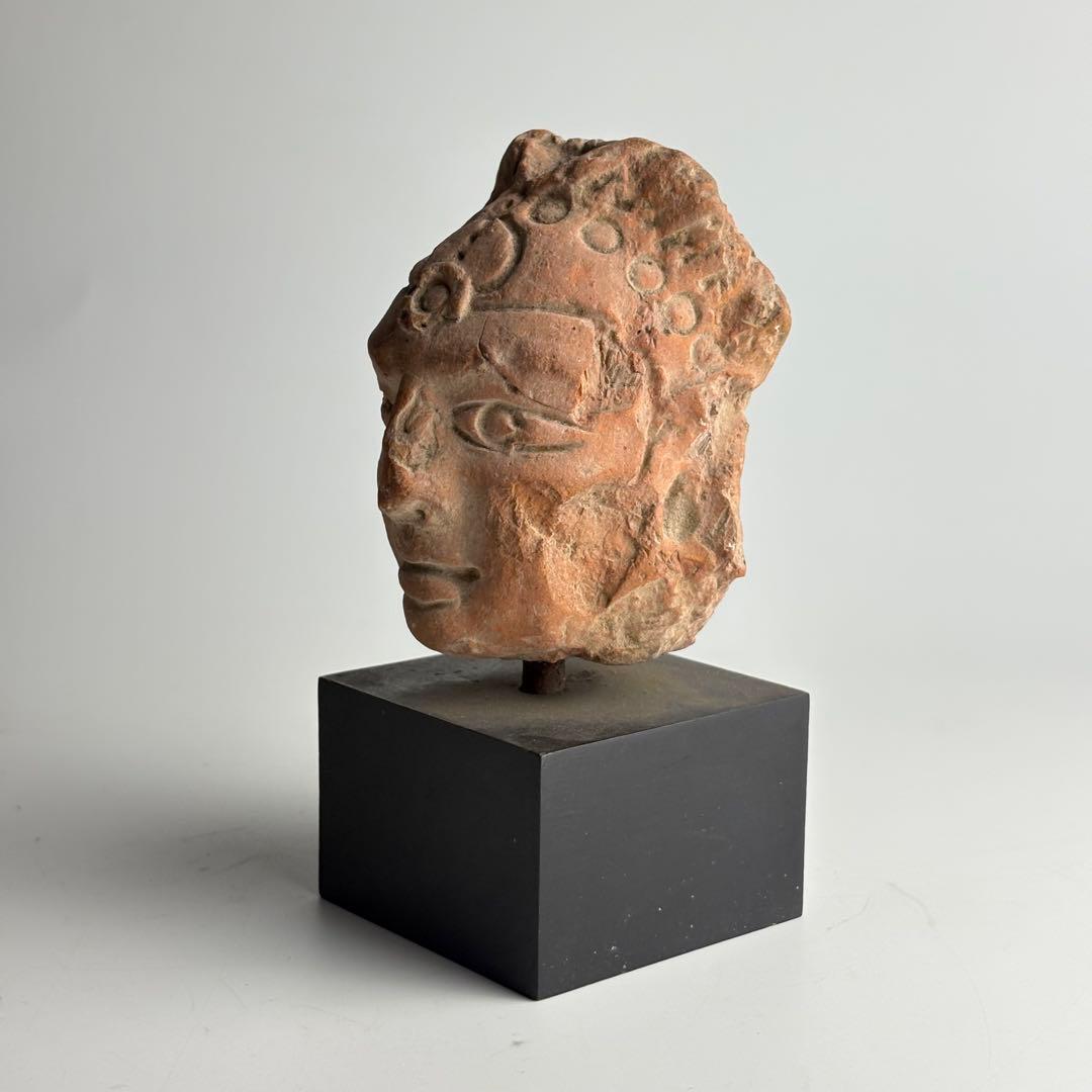 テラコッタ ラピタ 仏頭 ガンダーラ 仏教美術