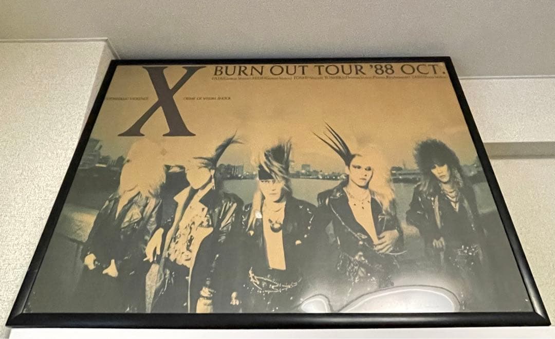 X/X JAPAN 88年BURN OUT TOUR ポスター
