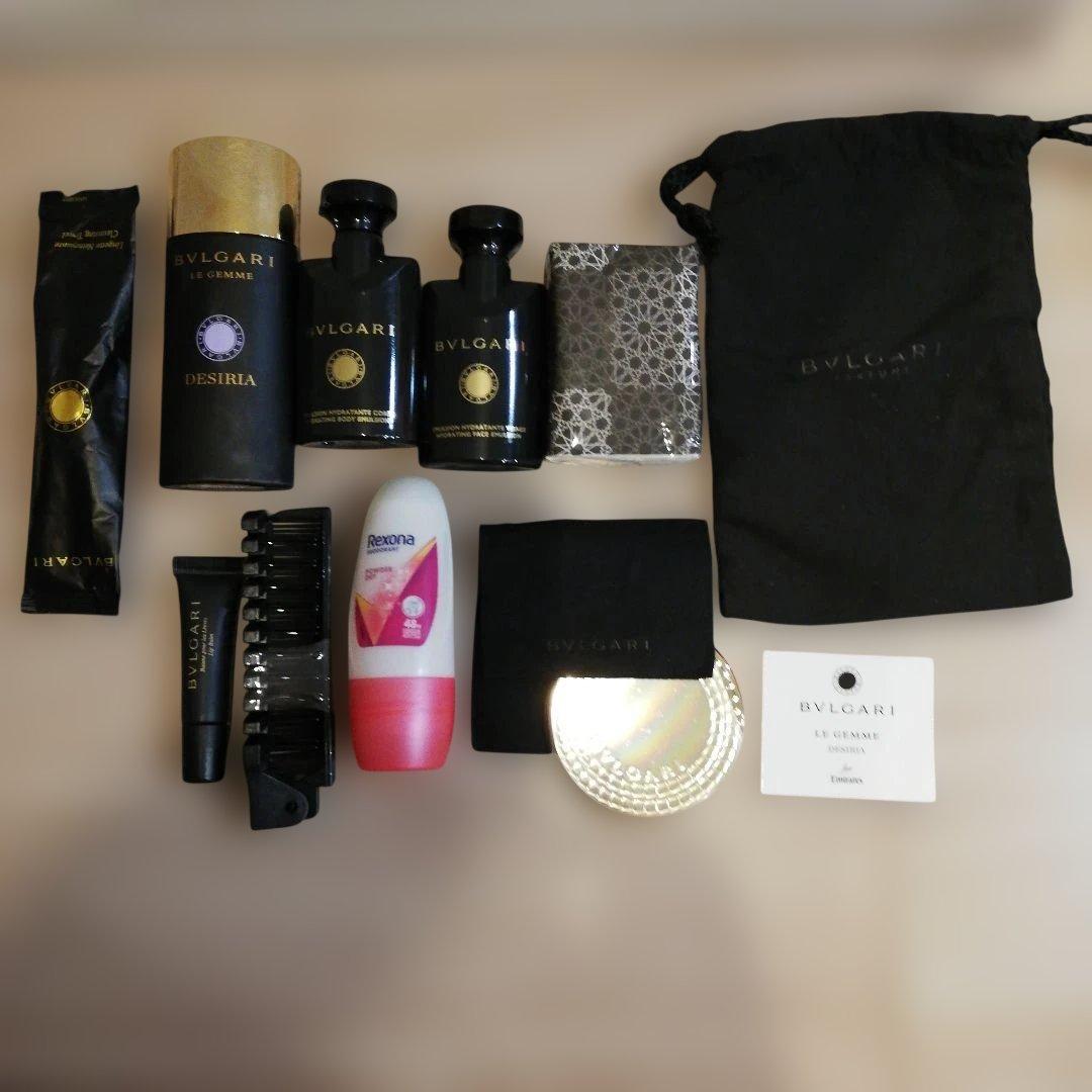 【新品未使用】エミレーツ航空 ファーストクラス アメニティバッグ ブルガリ✦