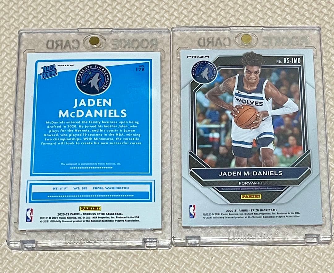 【激レアRC auto】　Jaden McDaniels