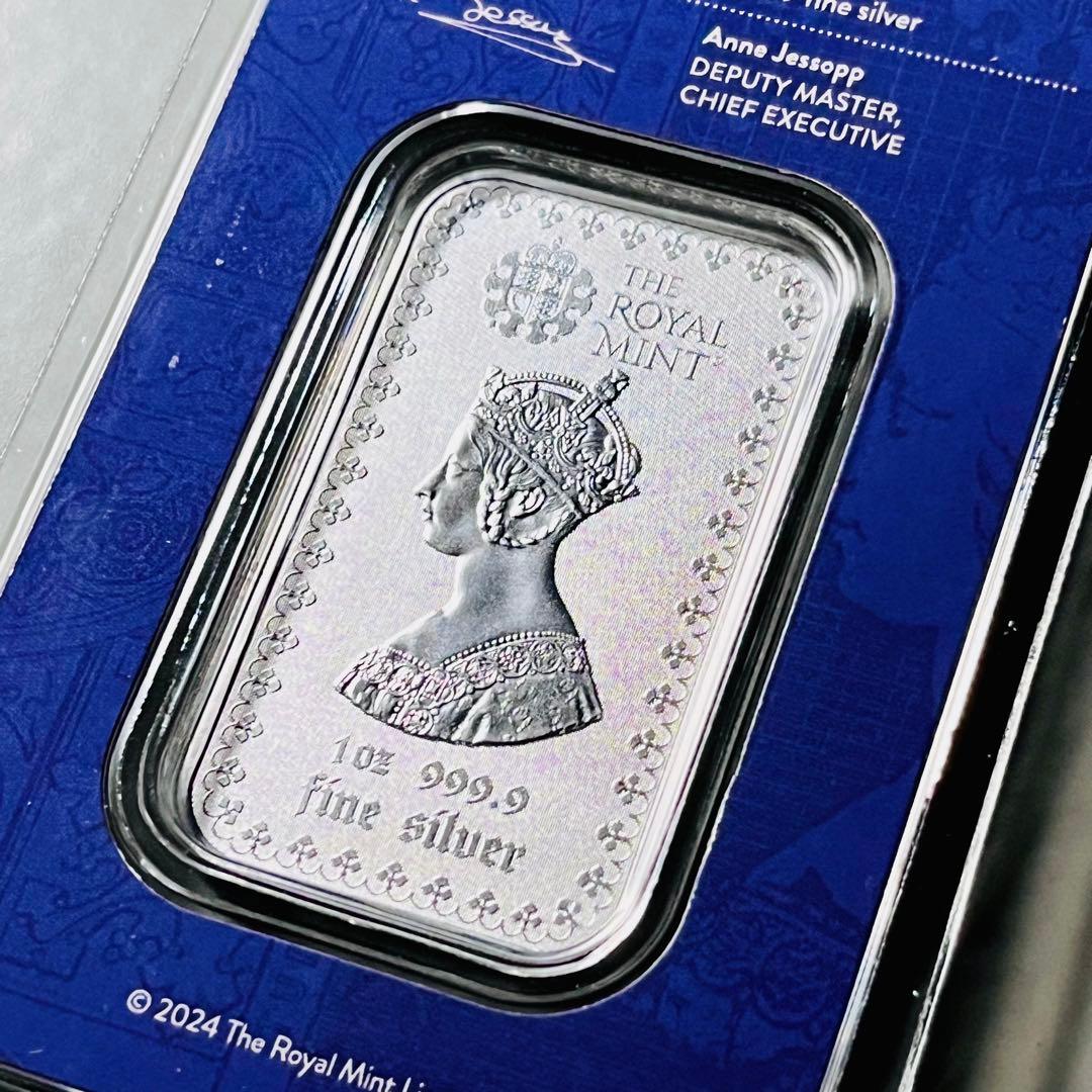 【限定発行】ゴシッククラウン 1オンス 銀貨 バー ロイヤルミント 純銀