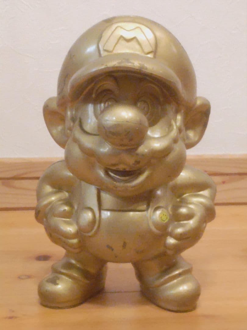 非売品 任天堂特約店 店頭ディスプレイ 金のマリオ像 ゴールドスーパーマリオ