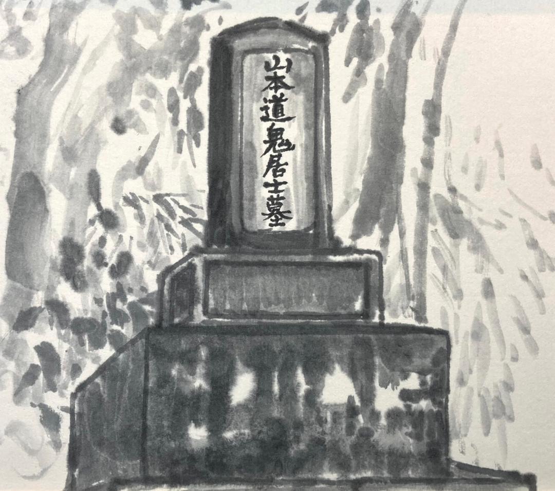 戦場の山本勘助「信濃戦雲録」 中日新聞連載小説／挿絵【松井和弘】額