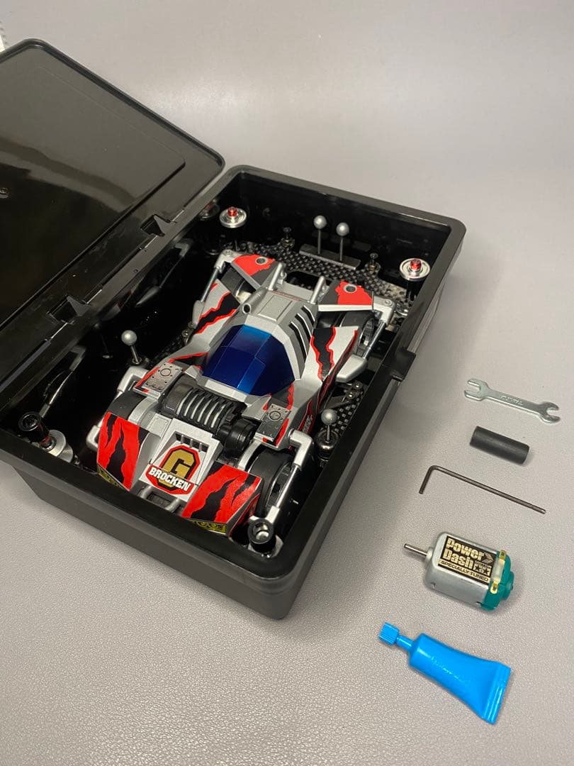 【ミニ四駆】基本の改造がされたミニ四駆。改造例や部品取り等に。NO.487