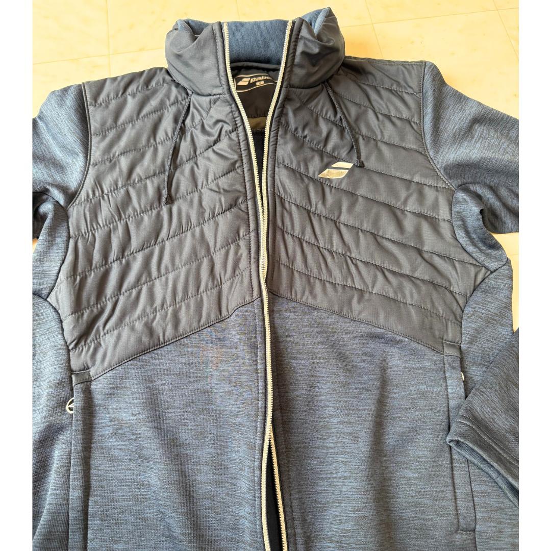 新品　Babolat ネイビー ジップアップジャケット　レディース　M　テニス