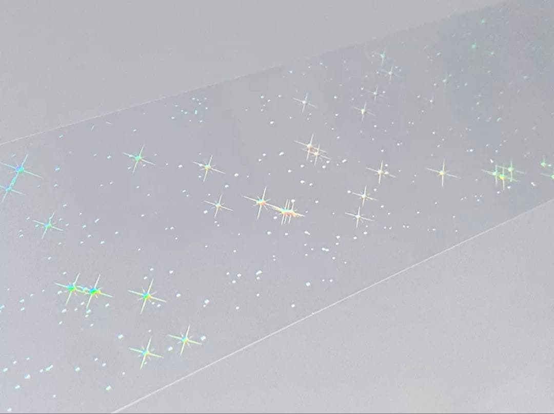 镭射银 漫天繁星 6cm×5m 海外マスキングテープ