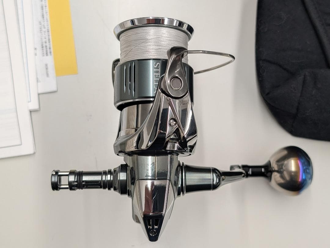 シマノ 22ステラ C3000XG & 社外ハンドルノブとリールスタンドセット