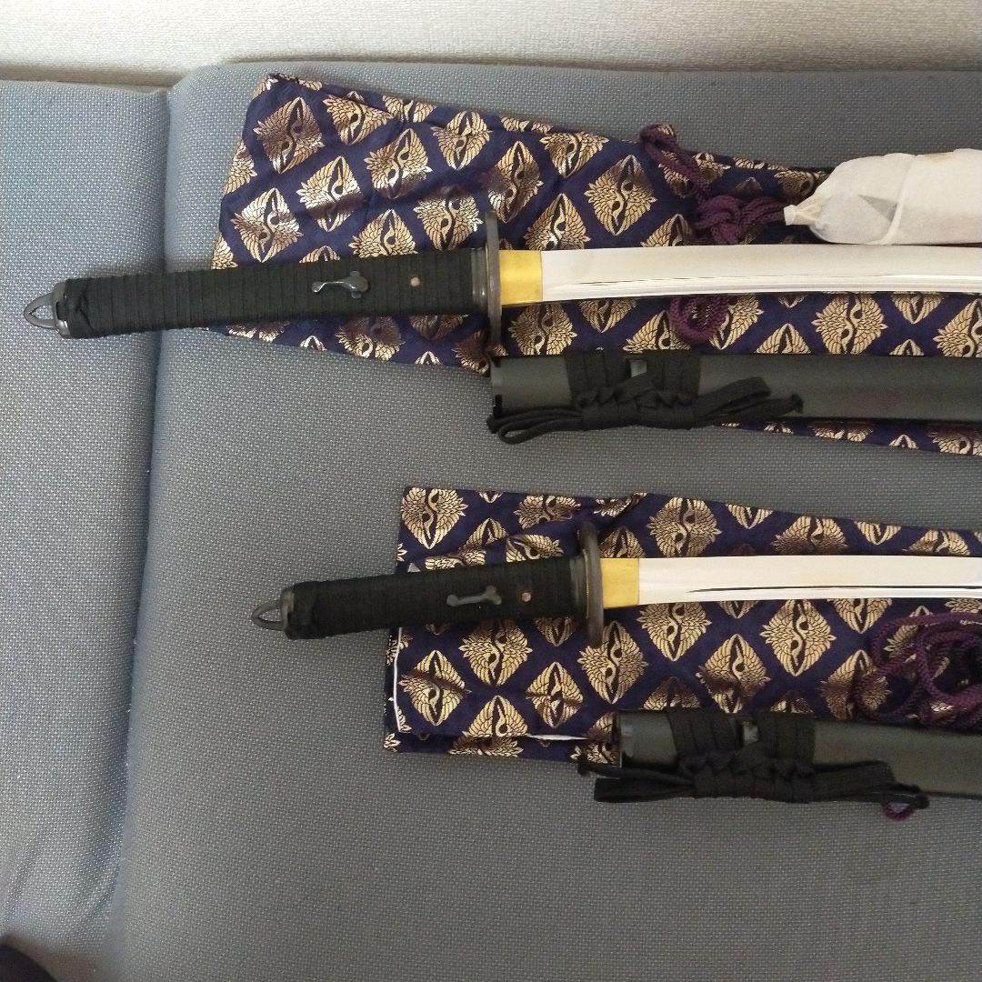 居合刀　模造刀　武蔵拵 藤原兼房 宮本武蔵　日本刀　刀剣　鉄鍔　刀袋　美品