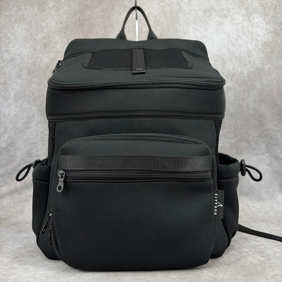 【良品✨】シティドッグ ネオプレーンバックパックキャリー R ペット ブラック