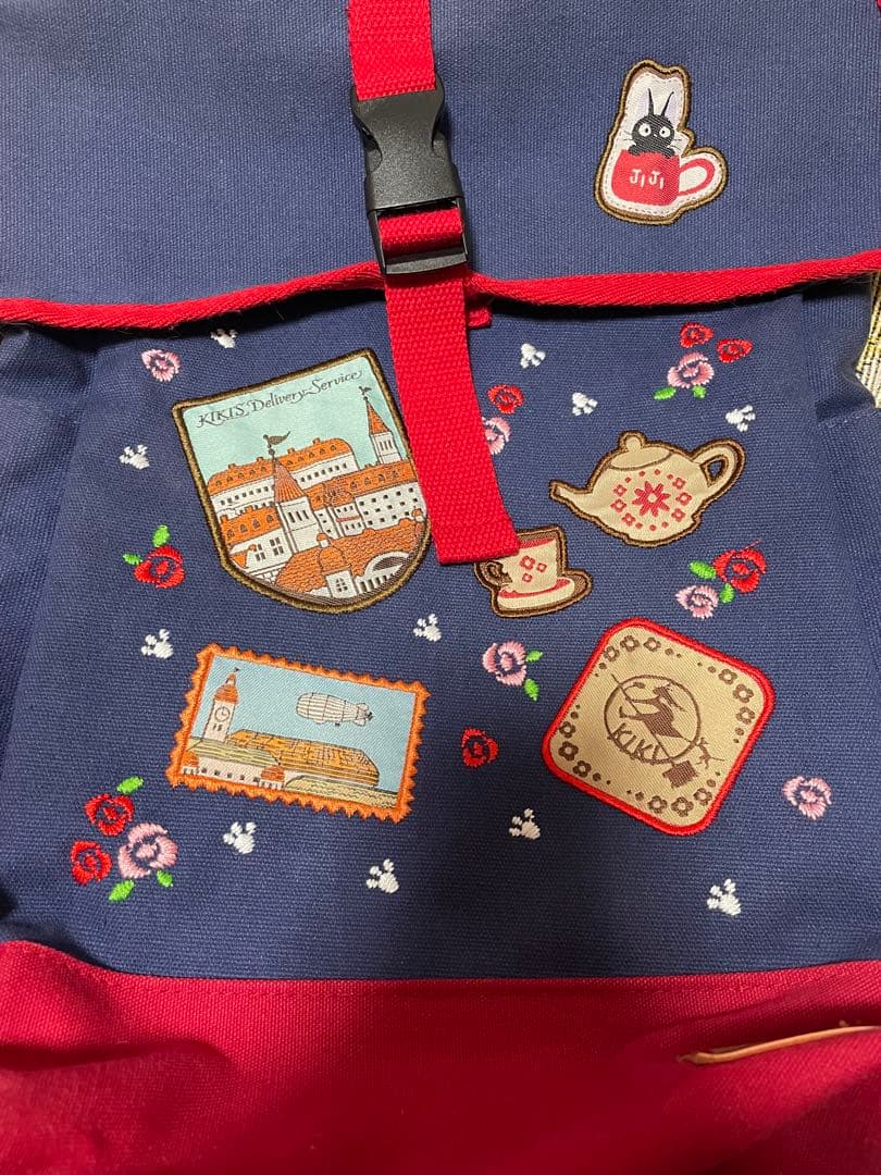 スタジオジブリ　魔女の宅急便　ワッペン　リュック　ジジ