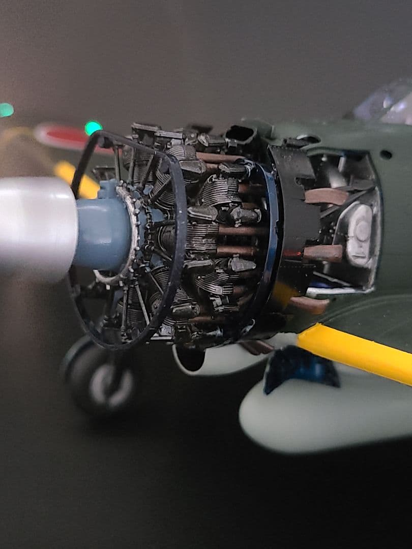 武蔵 タミヤ1/32 零式艦上戦闘機52型 リアルモーターライズ完成品