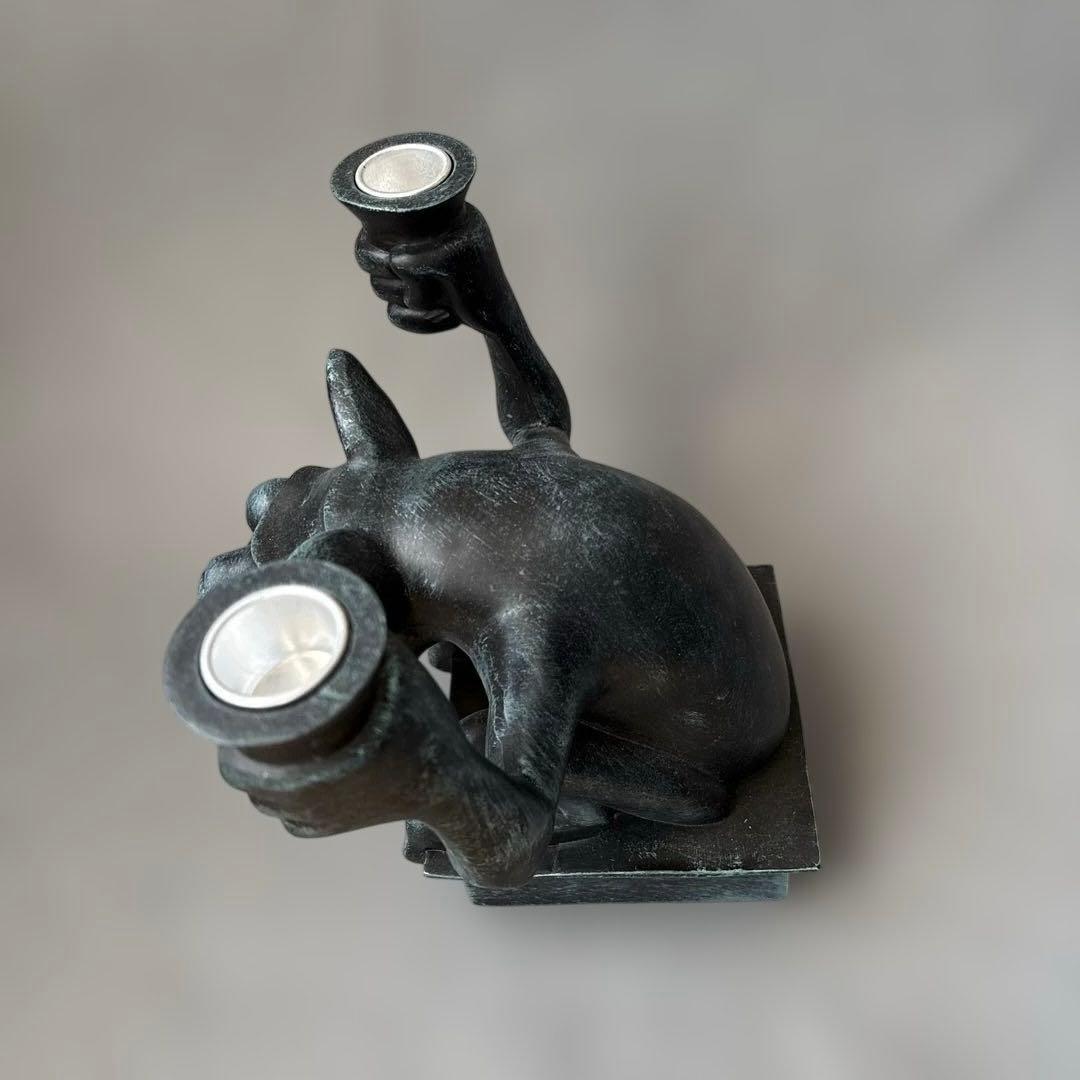 ディズニー ホーンテッドマンション ガーゴイル キャンドルスタンド 燭台【A】