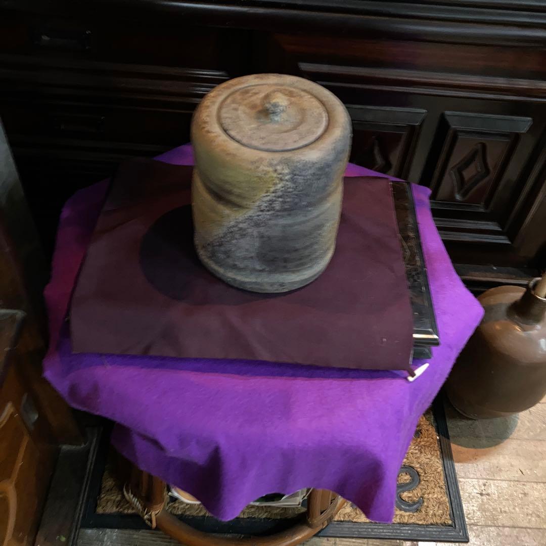 時代備前窯変水差し建水年末年始大売り出しです❣️風格の有る見事な作品です❣️