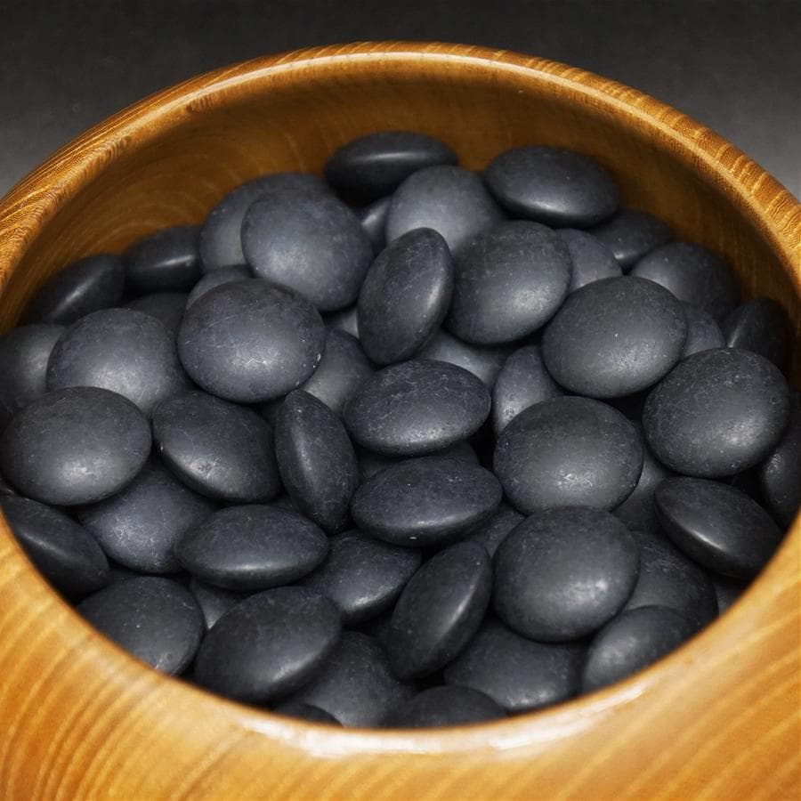 碁石 蛤 38号 那智黒 高級 囲碁 白石 黒石 碁笥付き 桐箱 特大碁石
