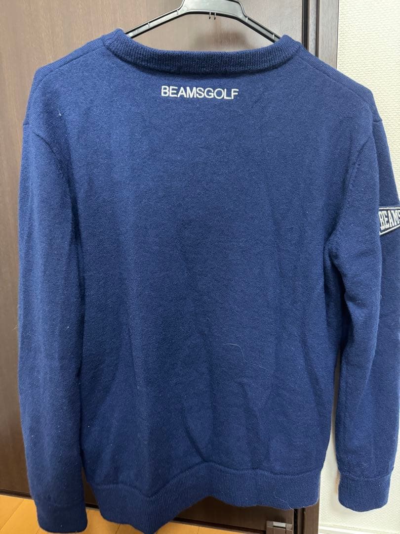 BEAMS GOLF ネイビー 防風ストレッチセーター
