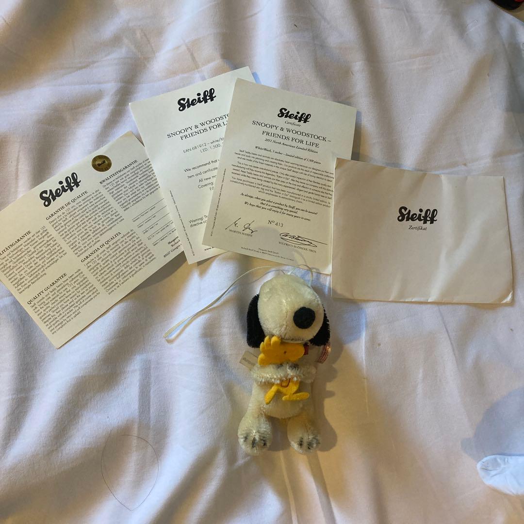 【レア】Steiff Snoopy & Woodstock