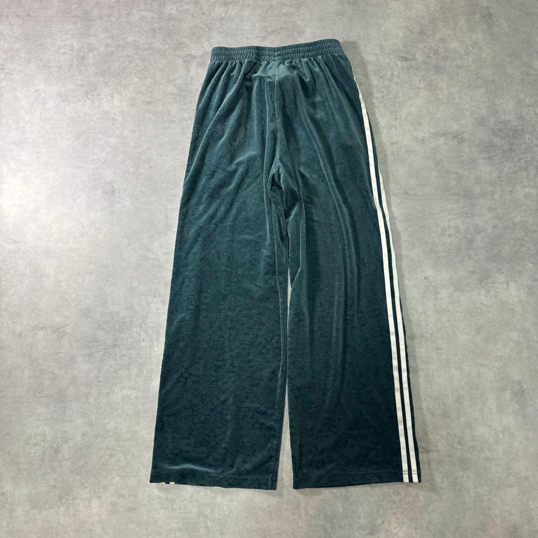 adidasトラックパンツ ベロア LIBERTY LONDON グリーン XL