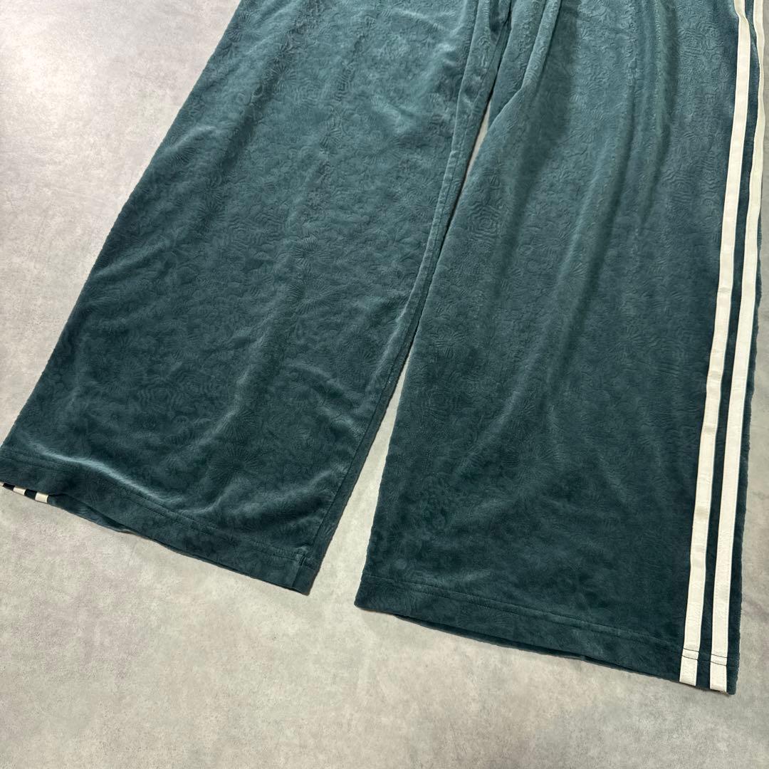 adidasトラックパンツ ベロア LIBERTY LONDON グリーン XL