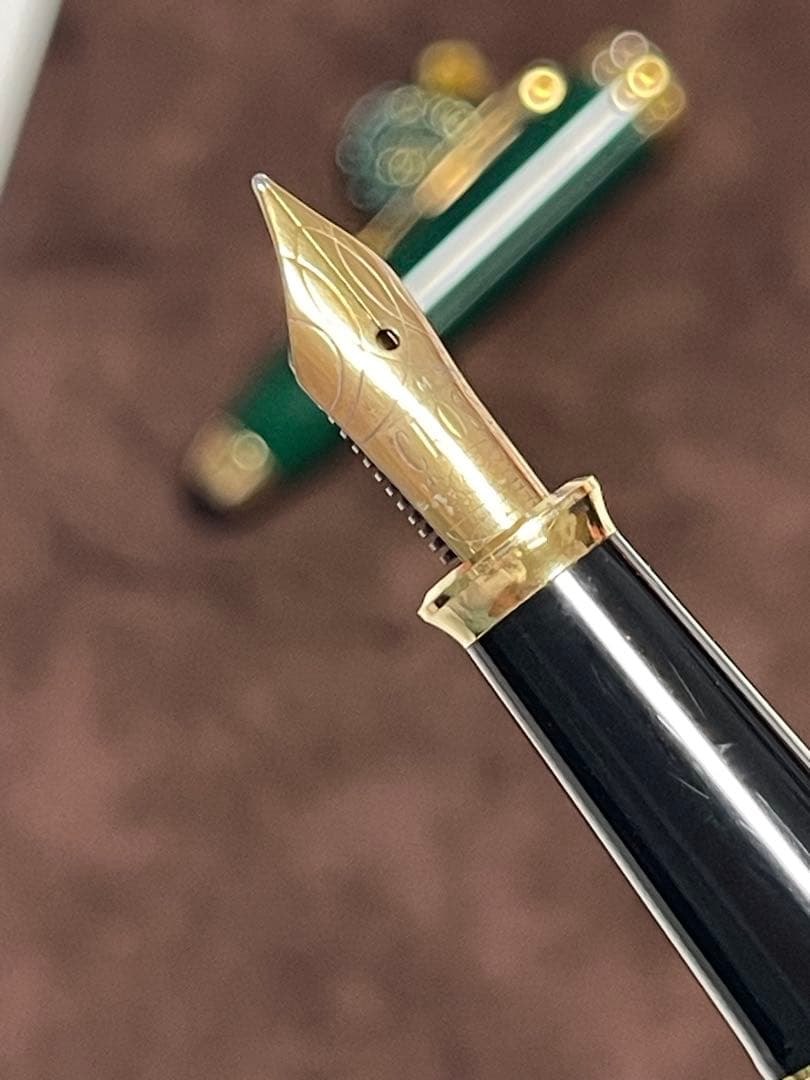 CROSS 万年筆 マーブルグリーン 14K585