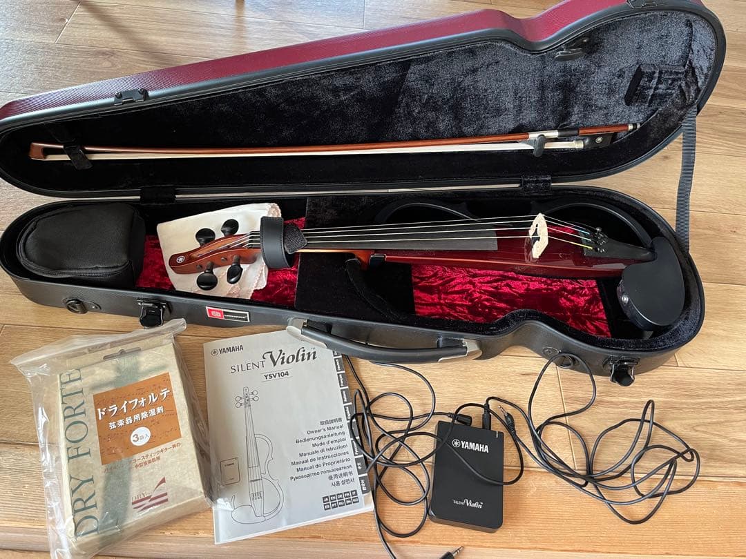 Yamaha サイレントバイオリン YSV-104 本体　ブラウン　【中古美品】