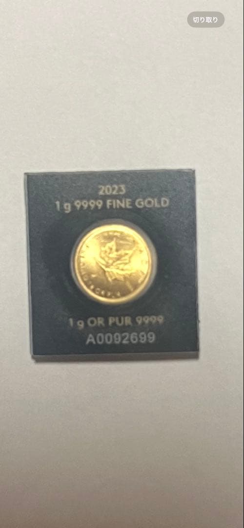 金メダル 小型 シンプルデザイン