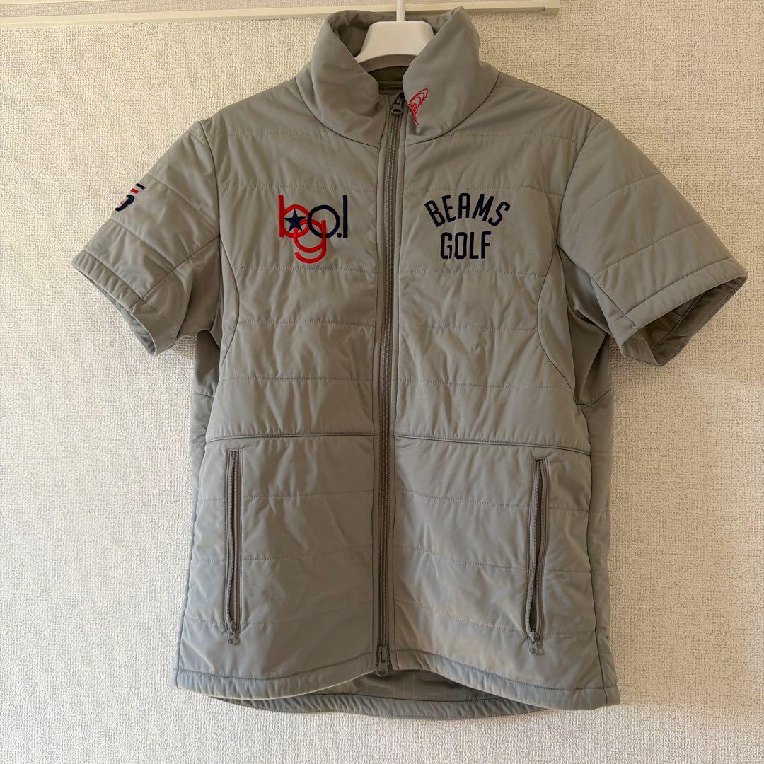 BEAMS GOLF 中綿ショートスリーブジャケット グレー
