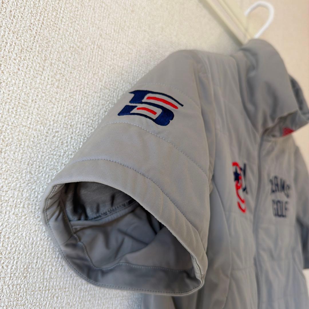 BEAMS GOLF 中綿ショートスリーブジャケット グレー