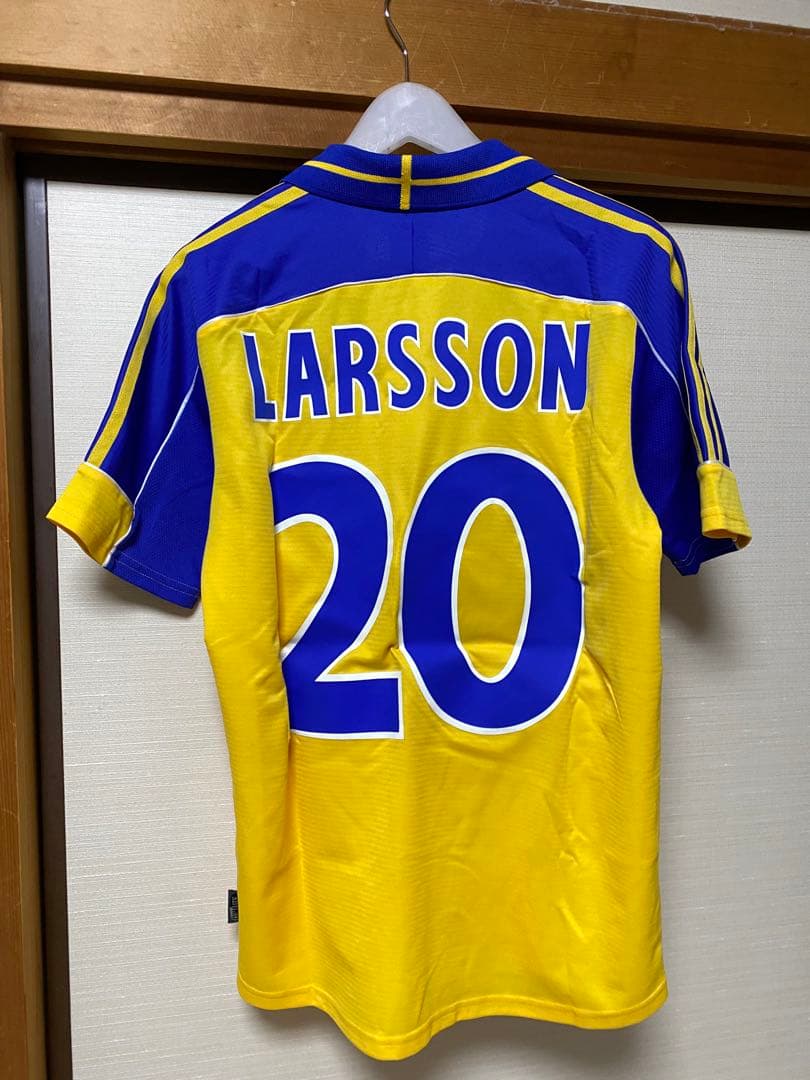 スウェーデン　00 ホーム　ユニフォーム　ユーロ2000 ラーション