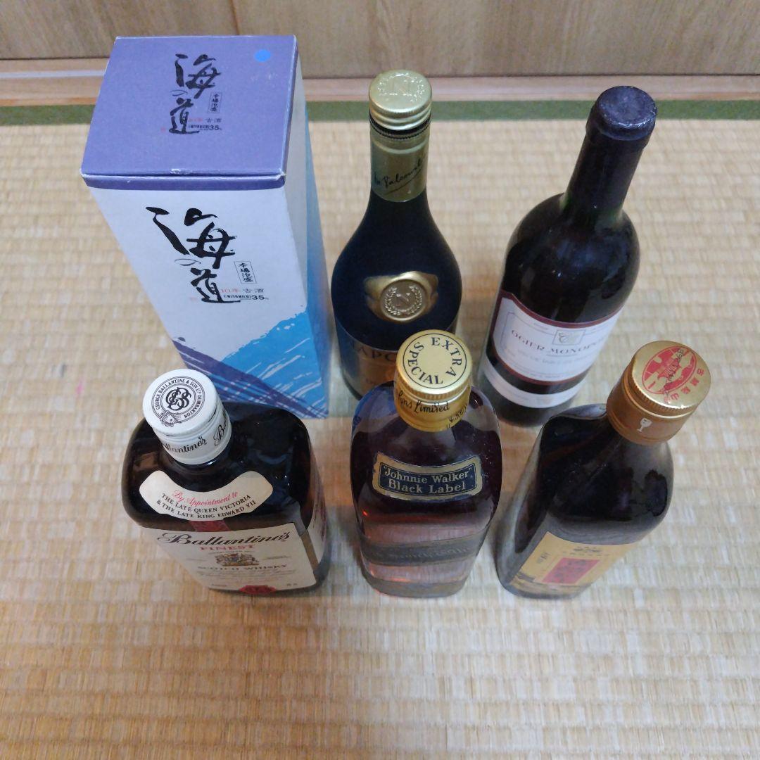 ウイスキーなど6本セット未開封