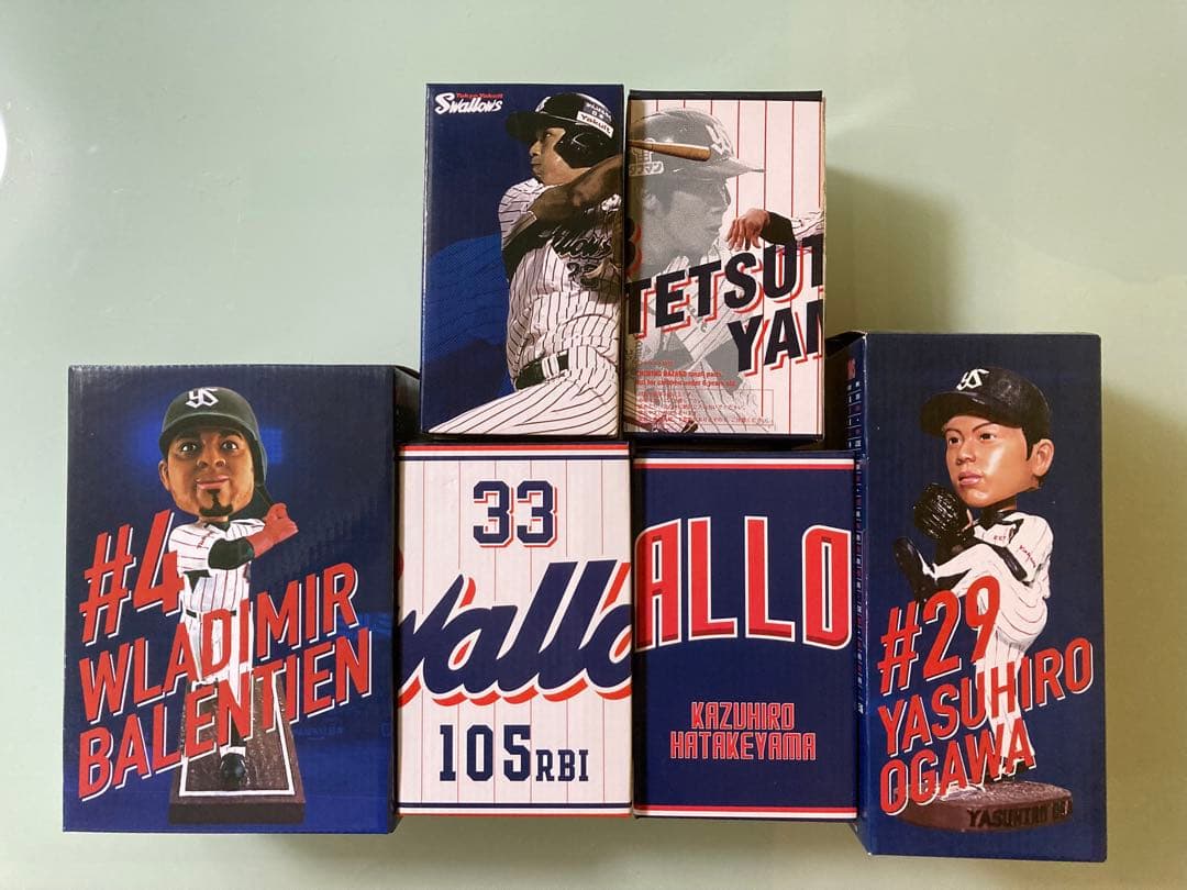 小川泰弘　フィギュア　山田哲人 ボブルヘッド ヤクルトスワローズ　畠山和洋