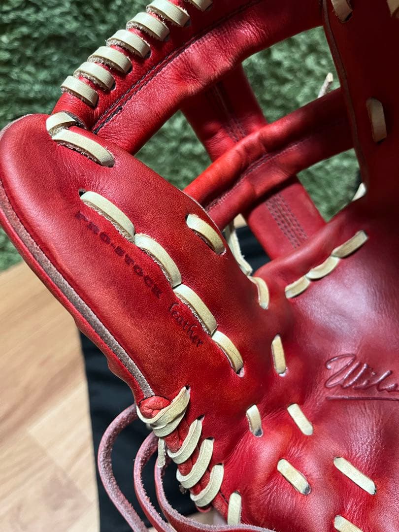 ウィルソンスタッフ デュアル 硬式内野手用DK型 Eオレンジ×キャメル