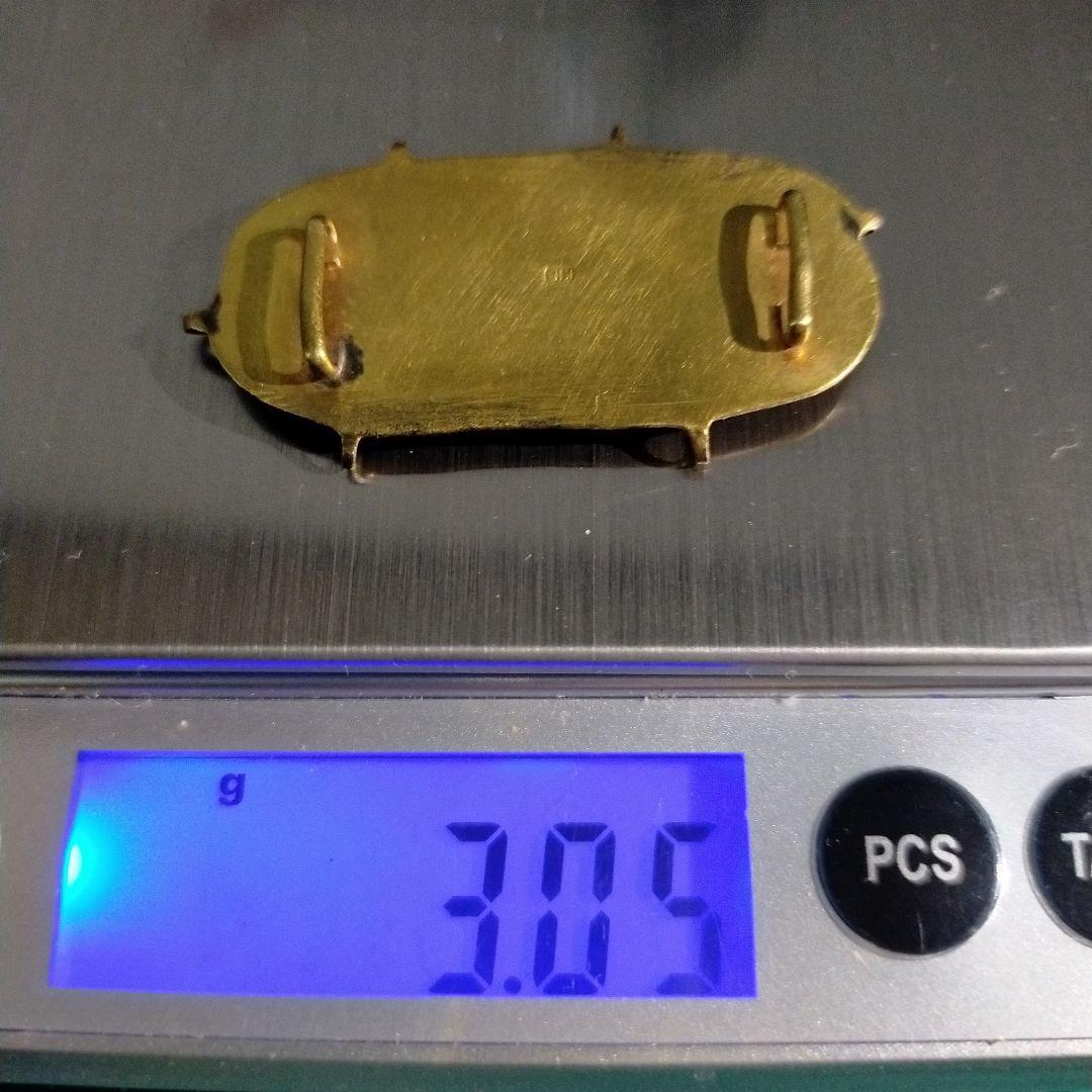 １８金帯留め枠(３.０９ｇ程度)