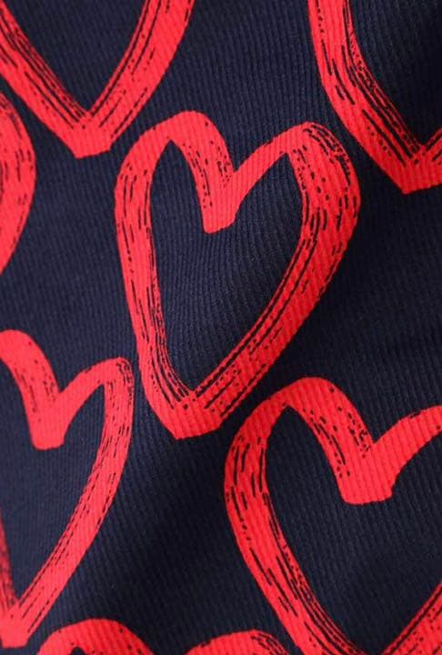 パーリーゲイツ ルアンチンカルゼ ストレッチスカート ＜落書きハート柄プリント＞