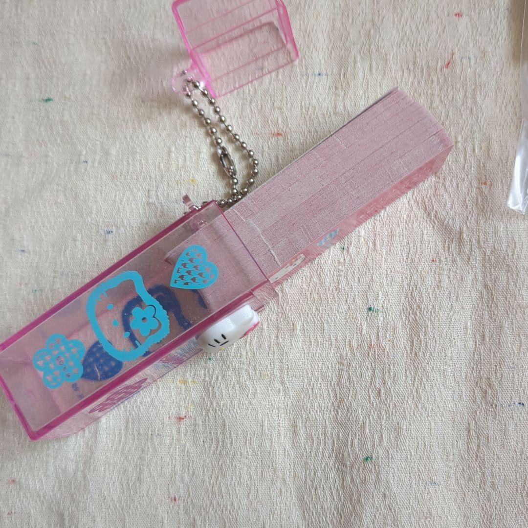 キティちゃんグッズセット　ガムホルダー＆メモ　ペン　ミニレター　レア　1998年