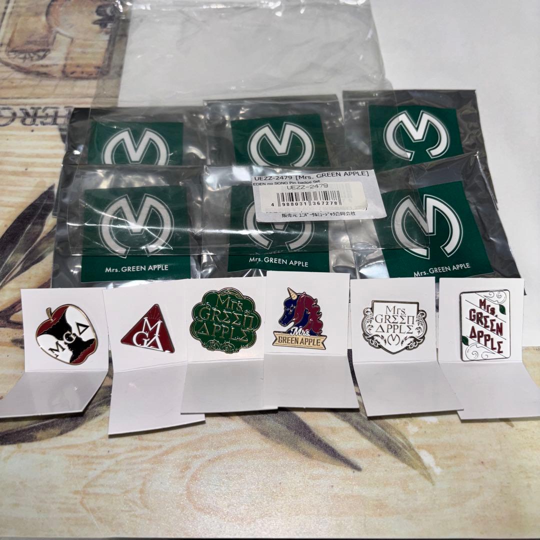 【メルカリ便匿名配送】バラ売り可能　ミセス『エデンの園 』ピンバッジ 6つ