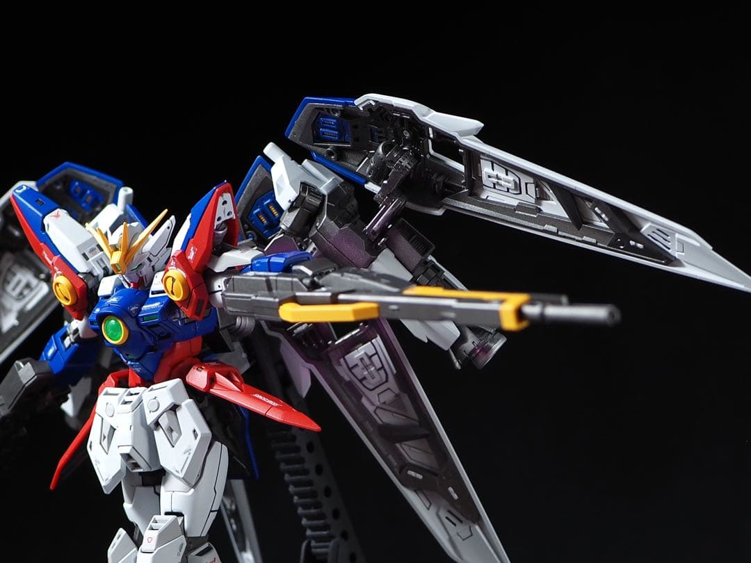 RG ウイングガンダムゼロ 全塗装　完成品　ガンダウイングガンダム