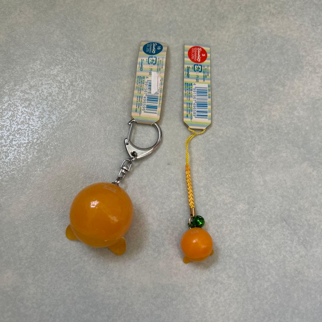 ご当地キティ　山口限定　夏みかん　みかん　キーホルダー　ストラップ