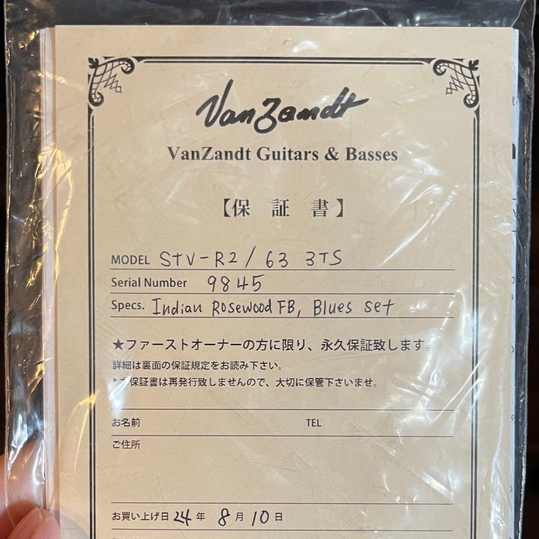 Vanzandt STV-R2 リフィニッシュ済 ワンオーナー フェンダーヘッド