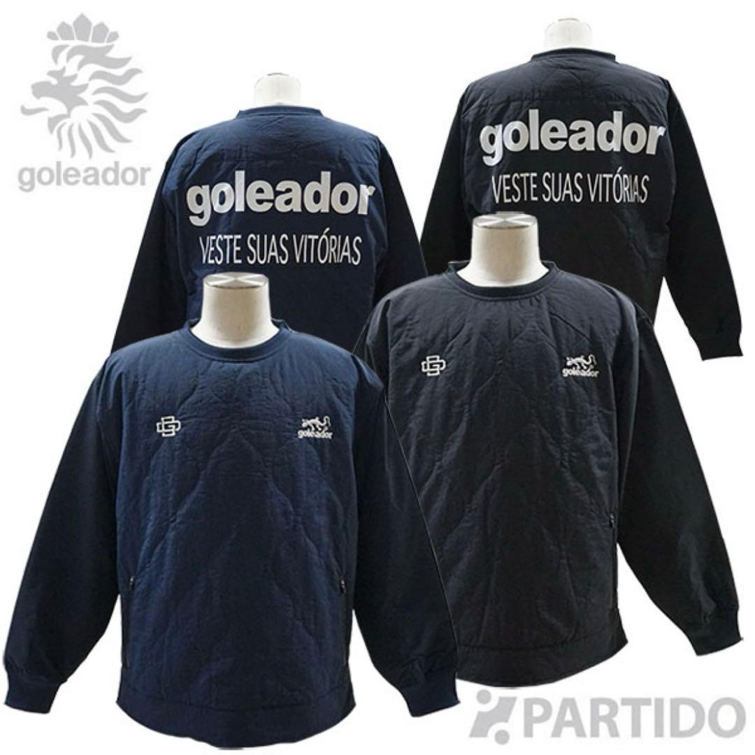 ＊goleador/冬用セットアップ キルト ジャージ袖コンビクルージャケット＊