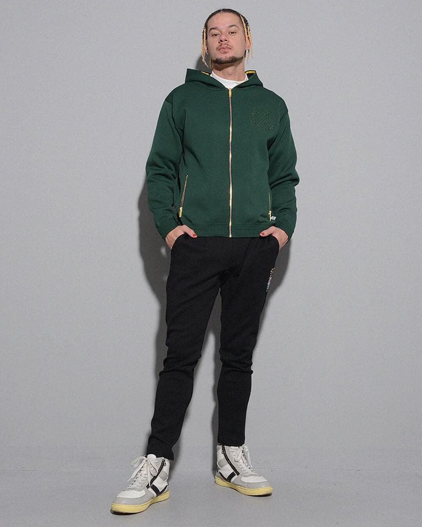 新品 ラッセルノ　RUSSELUNO ジップアップ　ニット　ビッグ　フーディー