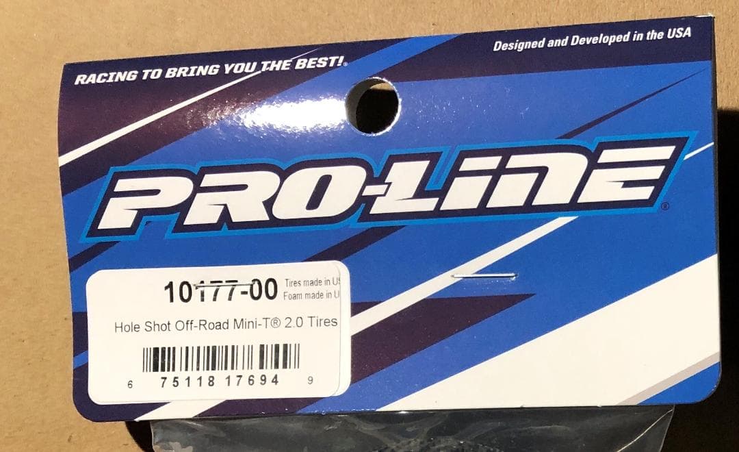 Mini-T 2.0 Tires Pro-Line Hole Shot 　一台分