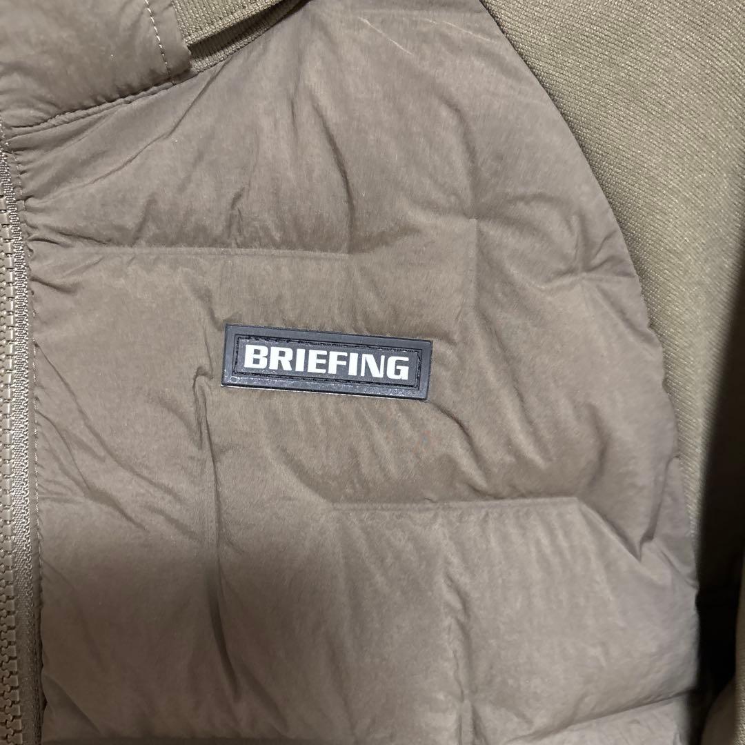 BRIEFING MENS ハイブリッド ダウン パーカー （オリーブ）S