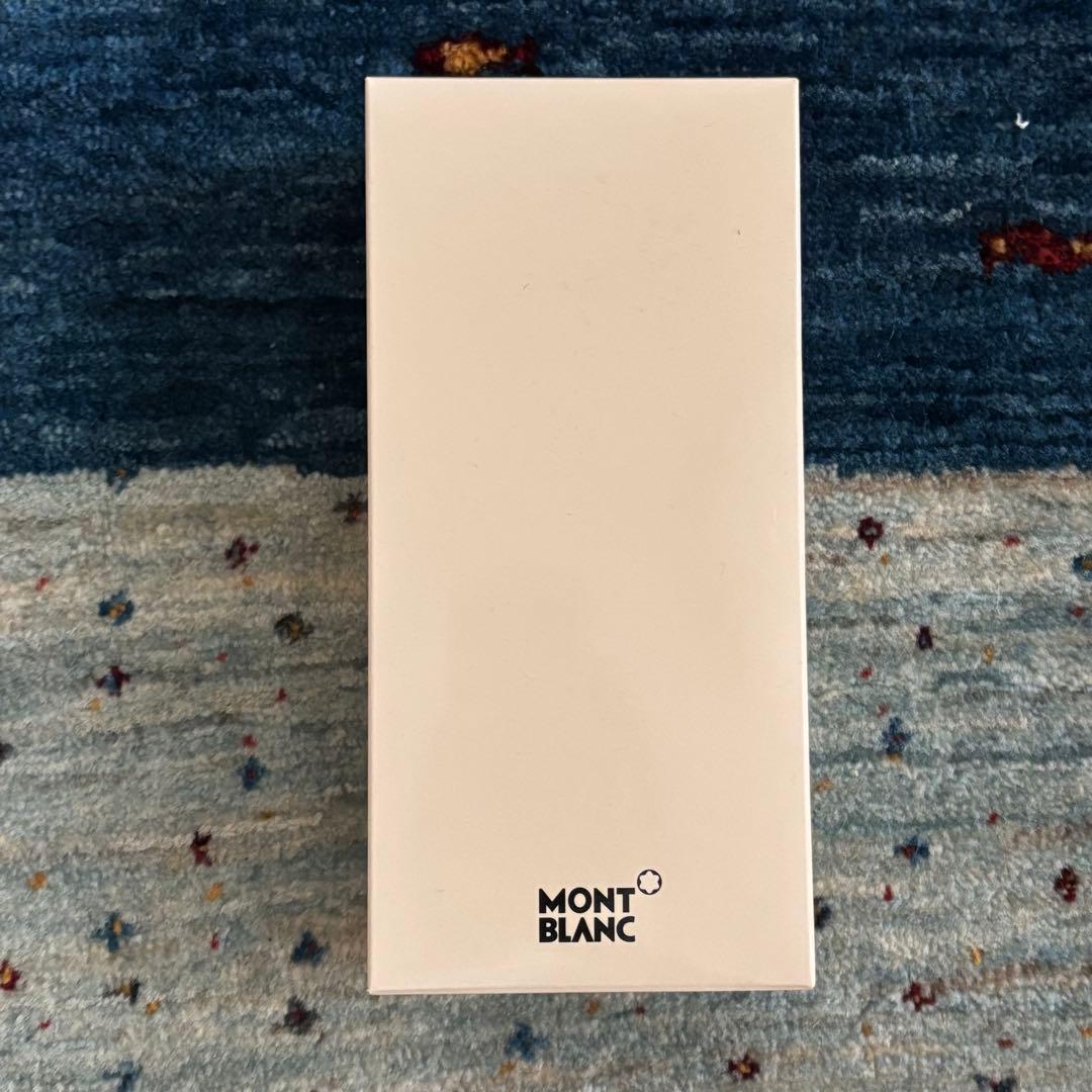 新品未使用品 モンブラン ブラックレザー 2ペンケース