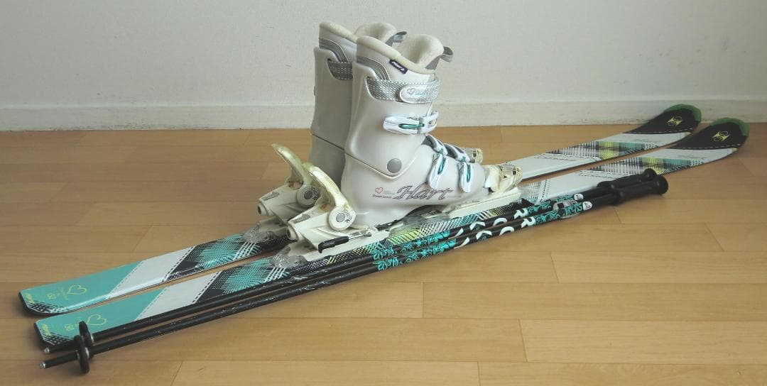 ■■送料無料■Hart■女性用スキーフルセット■板150靴25.5■WAX済■■