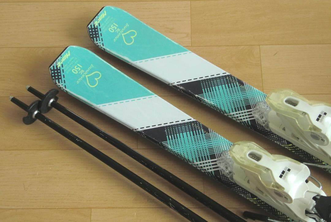 ■■送料無料■Hart■女性用スキーフルセット■板150靴25.5■WAX済■■